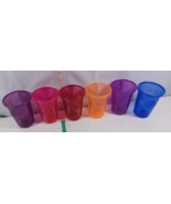 set of 6 colorful first years tomy plastic childs cups used - £4.69 GBP