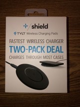TYLT 10W Qi Shield 2 Pack Slim Fastest Wireless Charging Pads - BNIB - £12.71 GBP