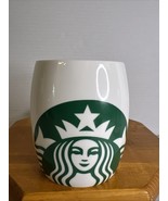 Starbucks 2010 Ceramic Coffee Mug Mermaid Logo Green/White 14 Oz Barrel ... - $266.86 MXN
