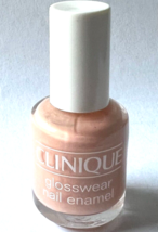 CLINIQUE Glosswear Nail Enamel 02 NUDE NUDE .23 oz / 6.8mL Free Shipping... - $12.38