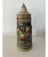 Vintage GERZ German Lidded BEER STEIN, &quot;A Full Glass of Fun&quot;  11&quot; ...Exc... - £36.27 GBP