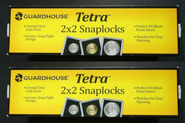 You Pick 50 Guardhouse 2x2 Tetra Penny Nickel Dime Dollar Snaplocks Coin... - $31.99