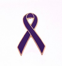 Purple Ribbon Awareness Lapel Pin - £5.61 GBP