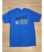 T-shirt DARE Resist Drugs &amp; Violence, blu da uomo M Upper Saucon PA Lehi... - €16,98 EUR