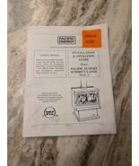 Pacific Energy Summit Classic Series A wood stove manual instructions - $363.21 MXN