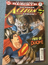 Action Comics #958 “Superman!  Rebirth!  Doomsday!”  2016 DC Comic VF+ - $40.45 MXN