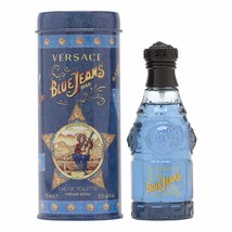 Gianni Versace Blue Jeans Man Eau de Toilette Natural Spray 2.5 Ounce, one size - £23.26 GBP