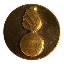 Single US Army Ordnance Corps Collar Disc Gold Tone Metal Badge Insignia... - $7.48