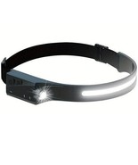COB LED Headlamp USB Rechargeable Headlight Torch Work Light Bar Head Ba... - £6.76 GBP