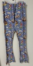 Nick &amp; Nora Pajama Pants S Stretchy Blue Puppy Bubble Bath Time Sleepwea... - $24.99