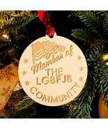 LGBFJB Ornament - Wooden LGB Let&#39;s Go Brandon Christmas Tree Item - FJB - $12.75