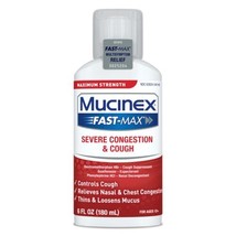 Mucinex Fast-Max Severe Congestion &amp; Cough Medicine, Maximum Strength Sy... - $13.53