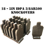 Magnum Target 5&quot; Tall IDPA NRA Knock-over Steel Shooting Targets 3/8&quot; AR... - $203.27 CAD