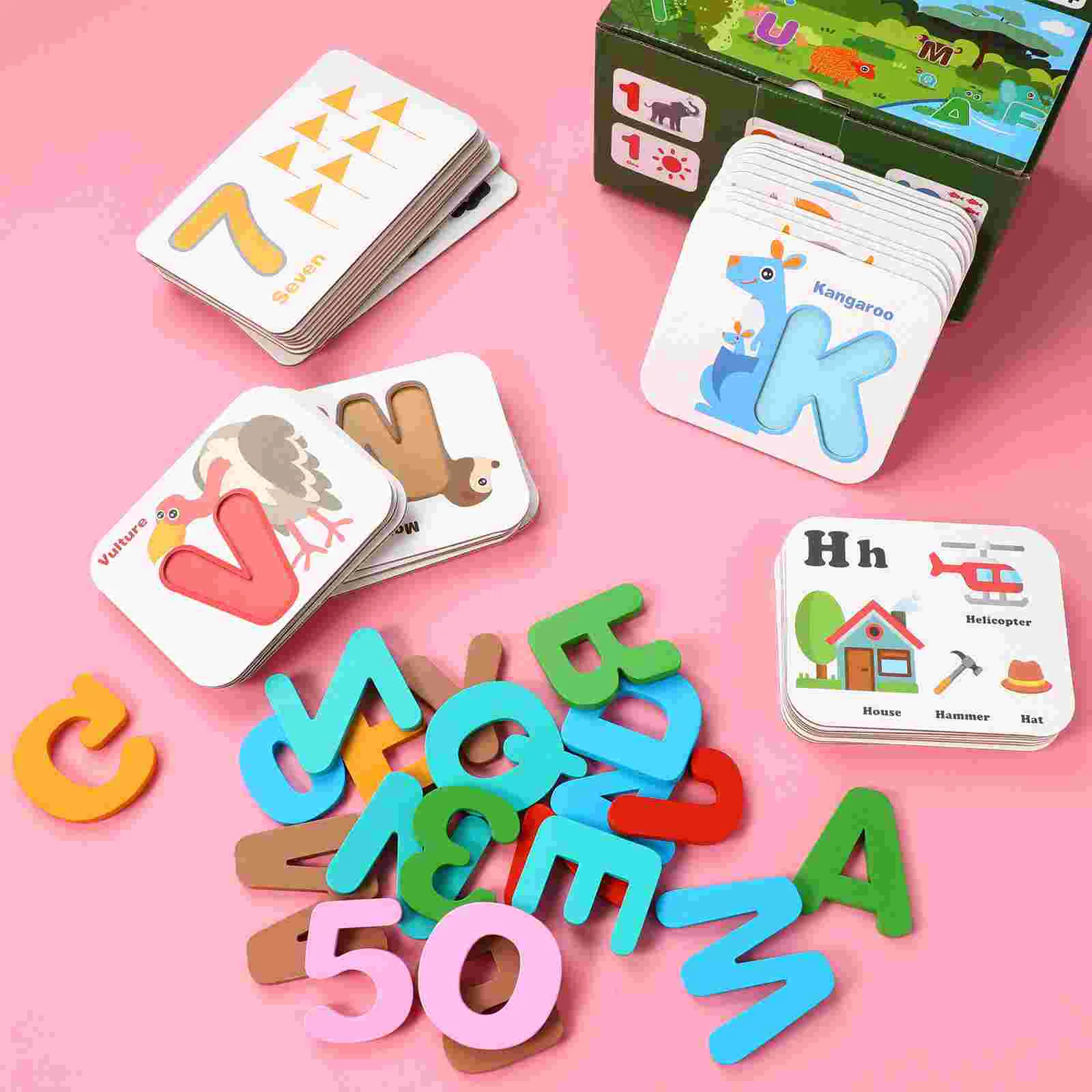 Digital Letter Card Educational Alphabet Cards Kids Spelling Toddler Tools - £23.51 GBP