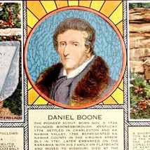 Daniel Boone Hotel West Virginia Postcard Infographic History c1950s PCBG1B - £19.74 GBP