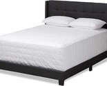 Baxton Studio Beds (Box Spring Required), King, Charcoal Grey - $600.99