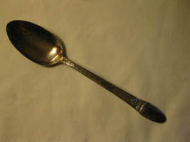 Rogers Bros. 1847 First Love Pattern 8.25&quot; Silver Plated Serving Spoon #3 - £7.83 GBP