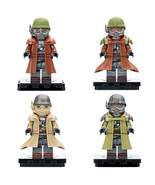 4pcs The Fallout Elite Ranger Desert Ranger Riot gear Minifigures Minifi... - $17.99