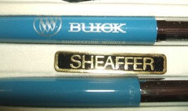 Vintage 1960s Sheaffer pen &amp; pencil set for Buick automobile car co. log... - $35.00
