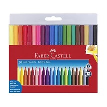 Faber-Castell Wallet of 20 GRIP Colour Markers  - £13.45 GBP