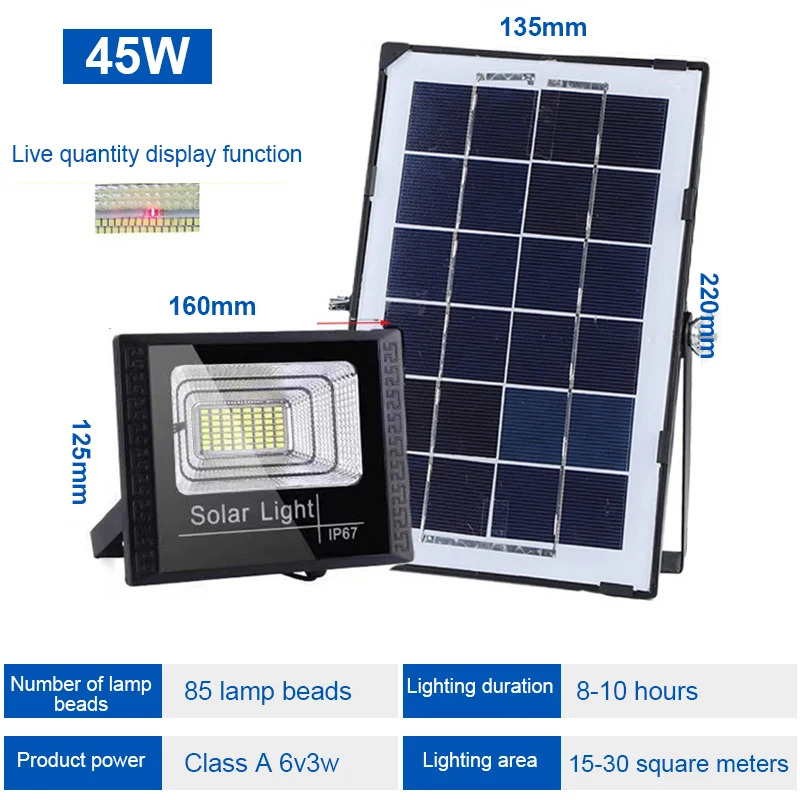 600W LED Solar Lamp Outdoor light Garden Waterproof Wall Projector Remote Contro - £79.31 GBP