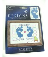 Janlynn Hometown Baby Feet Counted 5&quot; x 7&quot; Cross Stitch Kit 3051-18 NEW ... - $7.99