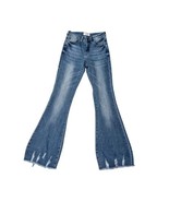 Nature Denim Flare Jeans Size 3/25 Raw Destroyed Hem MINT CONDITION  - £23.35 GBP