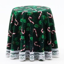 Skirted Christmas Table CB0123G Candy Canes Chrysnbon Dollhouse Miniature - £7.93 GBP