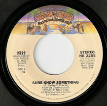 KISS Sure Know Something b/w Dirty Livin&#39; NB2205 Sterling 7&quot; 45rpm Vinyl... - $9.89