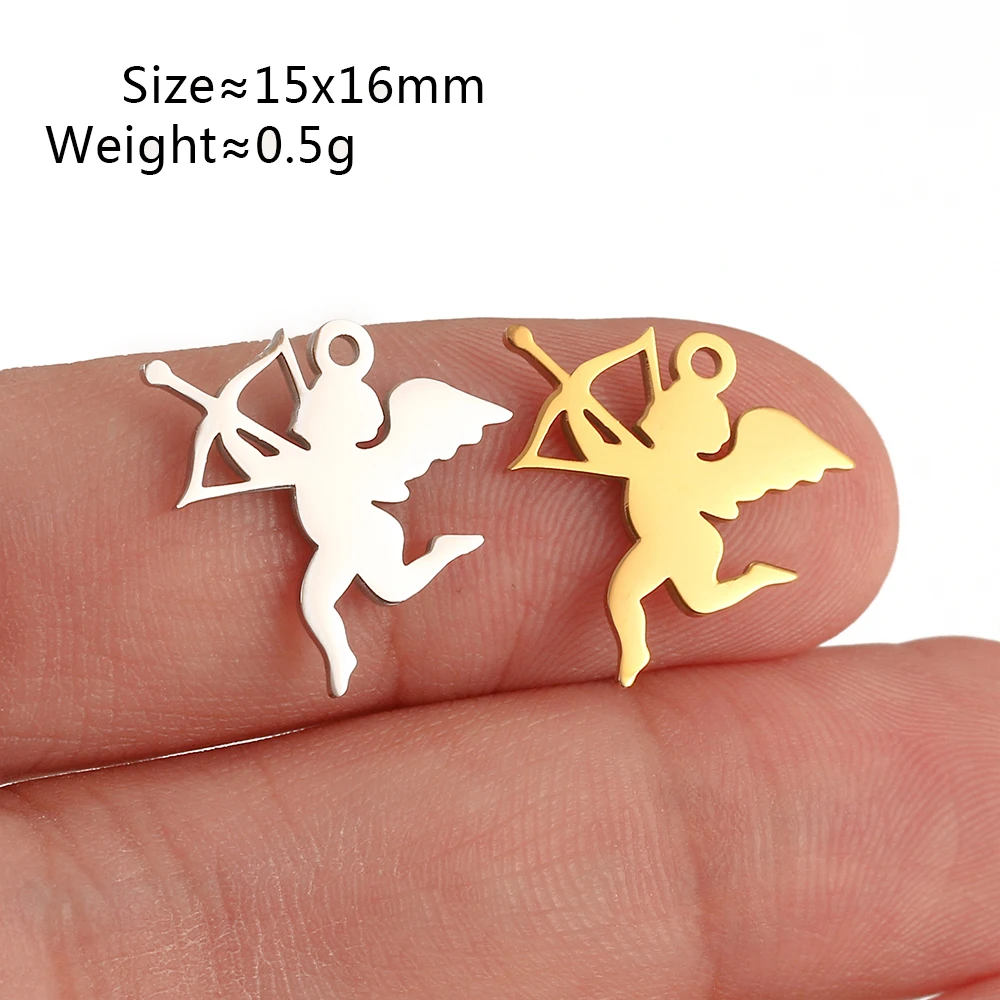 5Pcs Summer Hat/Lip Kiss/Swimsuit/Airplane Travel Charm Stainless -Silve... - $4.36