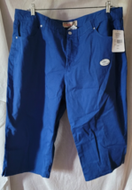 NWT Women's Classic Just My Size Capri Pants Plus Size 24W Blue Stretch ... - $19.99