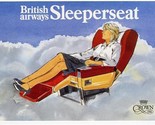 British Airways Sleeperseat Brochure Crown First Class 1981 - $27.69