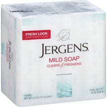 Jergens Mild Bath Soap, 4.5 - Ounce Bars, 4-count (Pack of 2) - £12.62 GBP