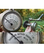 antique steam pressure gauge &quot;Thurber Rotary Starter Co&quot; US Gauge Co. vi... - $2,739.54 MXN