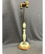 Vintage Art Deco Akro Agate Slag Glass Lamp For Parts Or Repair 24” Tall - $157.41