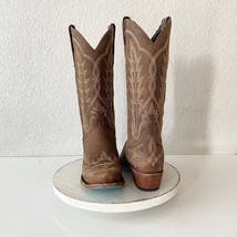 Lane LEXINGTON Womens Cowboy Boots 9 Brown Leather Western Cowgirl Mid Calf - $292.05