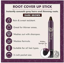 Style Edit Root Cover Up Stick Root Concealer - Dark Brown image 2