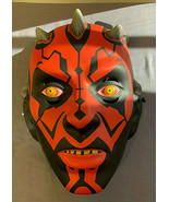 DARTH MAUL SITH LORD PVC MASK LARGE ADULT/ TEEN SIZE - £10.12 GBP