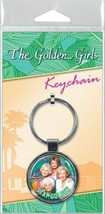 The Golden Girls TV Series Cast Stay Golden Photo Round Metal Key Chain ... - £3.94 GBP