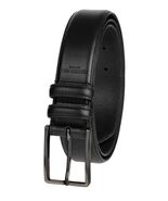 Kenneth Cole New York Mens Dress Belt Black Leather Adjustable Buckle - $734.66 MXN