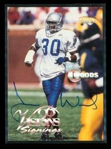 Vintage 1996 Classic Visions Autograph Football Card Jerome Woods Chiefs - C - £11.61 GBP