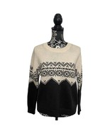 Velvet by Graham &amp; Spencer Leanna Knit Sweater Wool Blend Fair Isle - Si... - £25.91 GBP