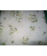Full Size Bed Double Flat Sheet Daisy Percale Sears 81&quot; by 96&quot; last one - $15.33