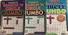 Lot of 3 Kappa LARGE PRINT Favorite Special Search &quot;n Circle Jumbo Word Find See - £11.69 GBP