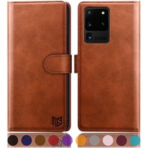 For Samsung Galaxy S20 Ultra 6.9"(Non S20/S20+)Leather Wallet Case With Rfid Cre - £30.32 GBP