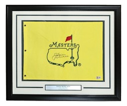 Jack Nicklaus Signed Framed Masters Golf Flag w/ Years BAS AC40936 - £1,144.14 GBP