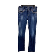 Silver Womens Jeans Adult Size 29/33 Suki Dark Wash Blue Denim Stretch N... - £30.17 GBP