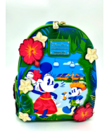 Disney Parks Caribbean Beach Resort Mickey Minnie Loungefly Backpack NWT... - $111.86
