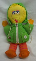 Vintage Sesame Street Big Bird Dress And Play 14&quot; Plush Stuffed Animal Learn Toy - £19.46 GBP