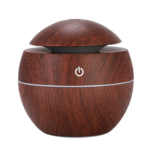 Cool Mist 130ml LED Ultrasonic Colors Light and Portable Humidifier Dark Wood - £11.85 GBP